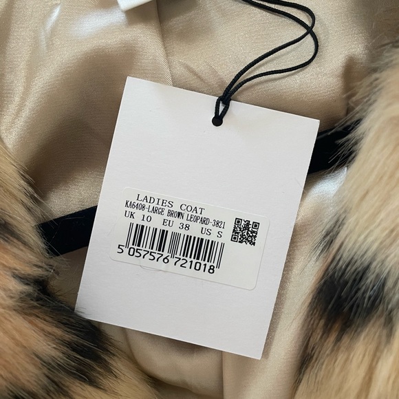 Glamorous Cheetah / Leopard Faux Fur Coat - NWT! - Picture 8 of 8